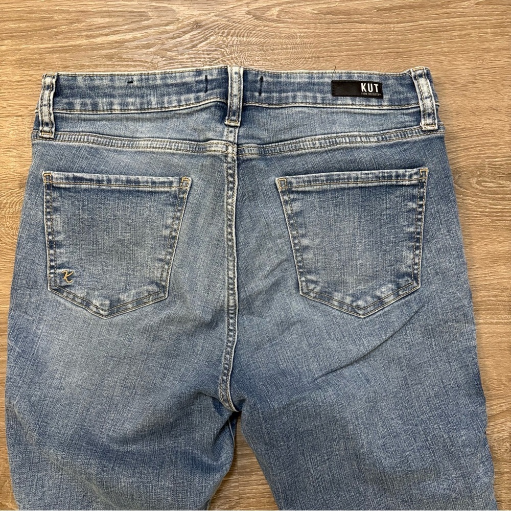 Kut From The Kloth Jeans Sz 10 High Rise Connie Fab Ab Ankle Skinny Raw Hem​ - Picture 7 of 8